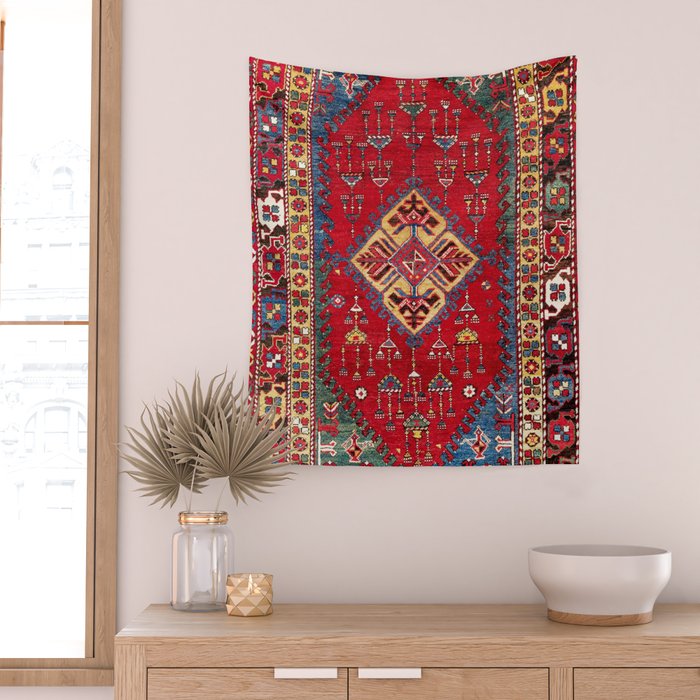 Dazkiri Southwest Anatolian Rug Print Wall Tapestry Gallery Image 2