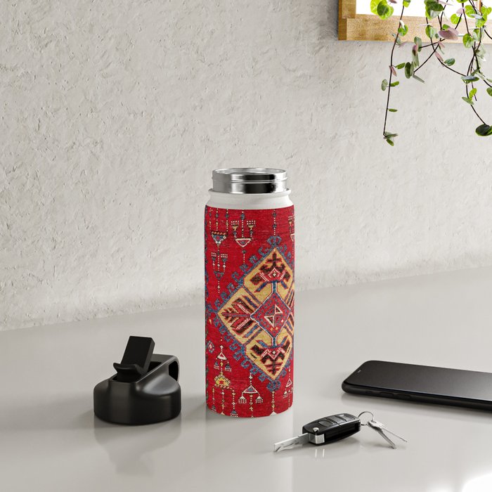 Dazkiri Southwest Anatolian Rug Print Water Bottle Gallery Image 4