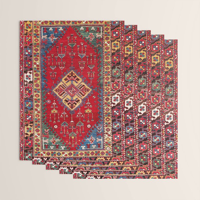 Dazkiri Southwest Anatolian Rug Print Wrapping Paper Gallery Image 3