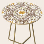 Golden Daisy Swirl Side Table Gallery Image 2