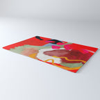 phantasy in red abstract Rug Gallery Image 3