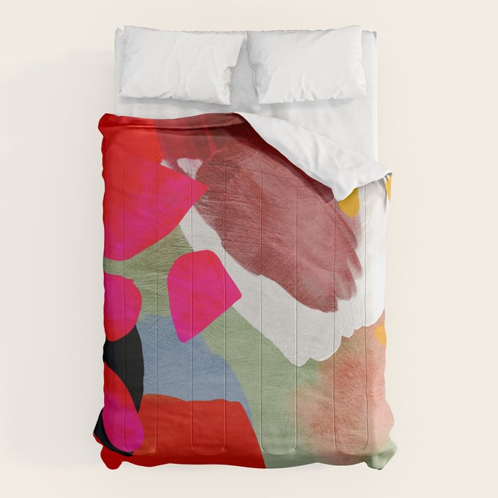 phantasy in red abstract Comforter Gallery Image 6