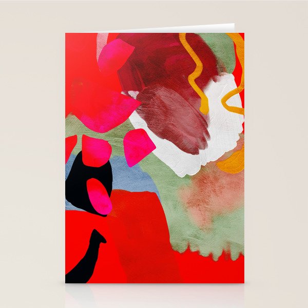 phantasy in red abstract Stationery Card Gallery Image 2