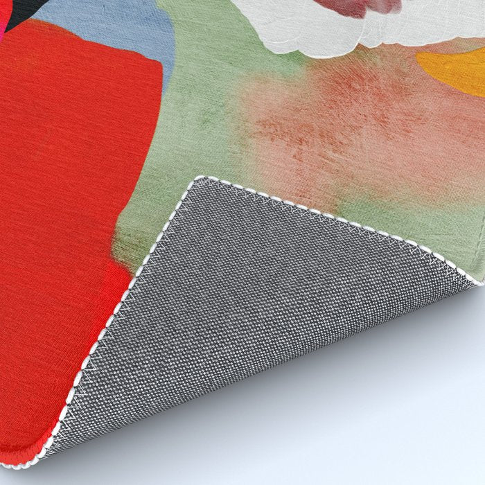 phantasy in red abstract Rug Gallery Image 4