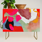 phantasy in red abstract Credenza Gallery Image 1