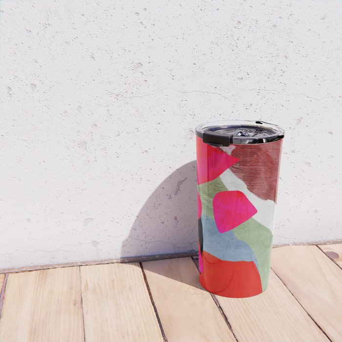 phantasy in red abstract Travel Mug Gallery Image 4