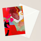phantasy in red abstract Stationery Card Gallery Image 2