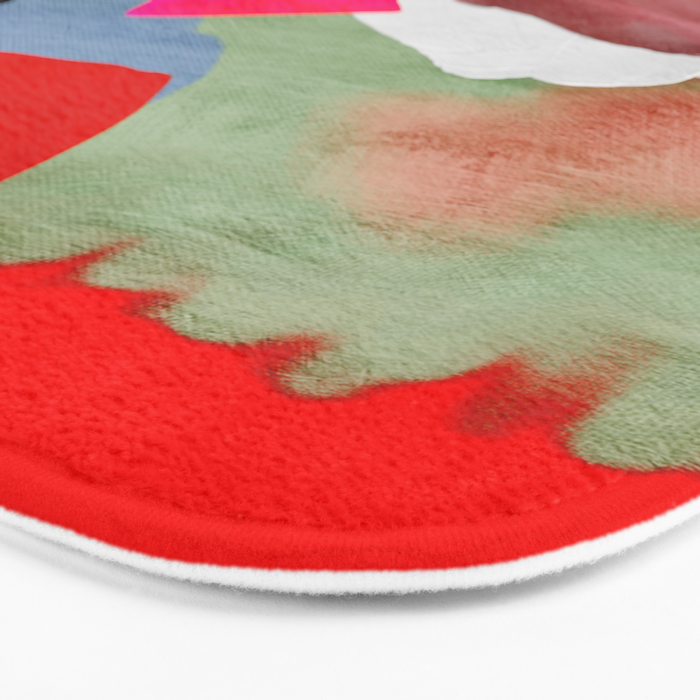 phantasy in red abstract Bath Mat Gallery Image 3