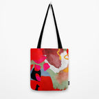 phantasy in red abstract Tote Bag Gallery Image 2