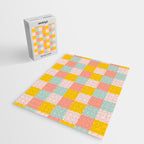 Retro Funky Checks Jigsaw Puzzle Gallery Image 2