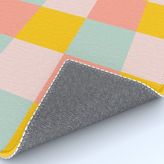 Retro Funky Checks Rug Gallery Image 4