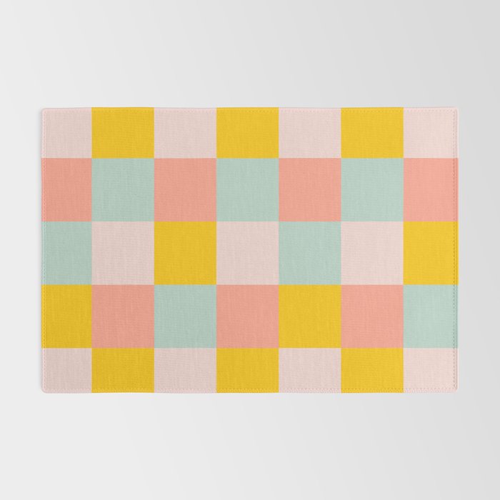 Retro Funky Checks Rug Gallery Image 2