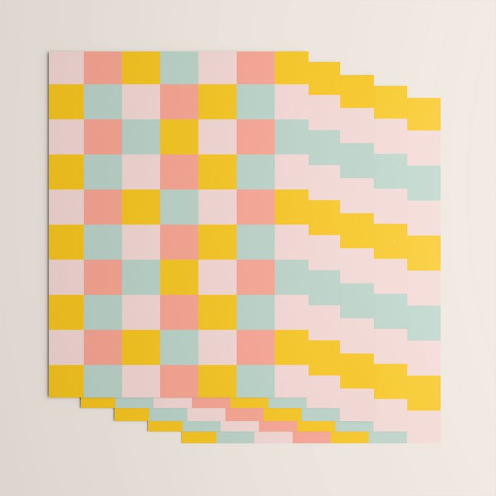 Retro Funky Checks Wrapping Paper Gallery Image 3
