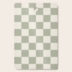 Checkered (Sage Cream) Cutting Board Gallery Image 1