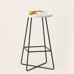 Retro Rainbow Roller Skates Let The Good Times Roll Yellow Stool Gallery Image 1