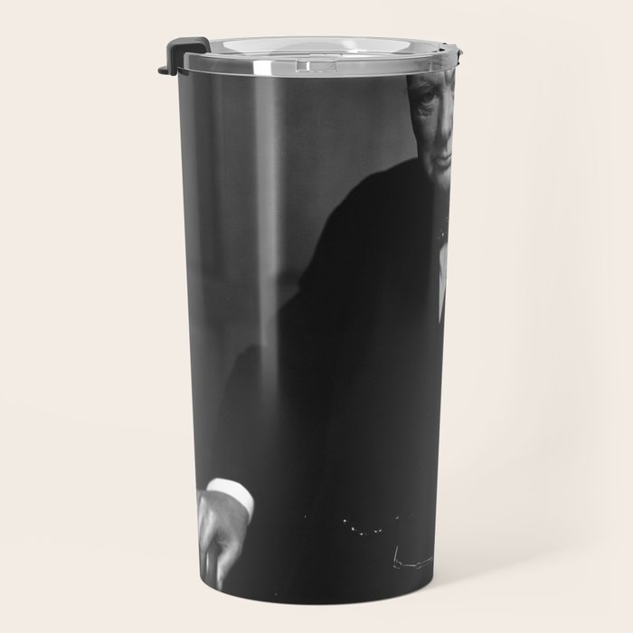 Winston Churchill Portrait Travel Mug Gallery Image 3