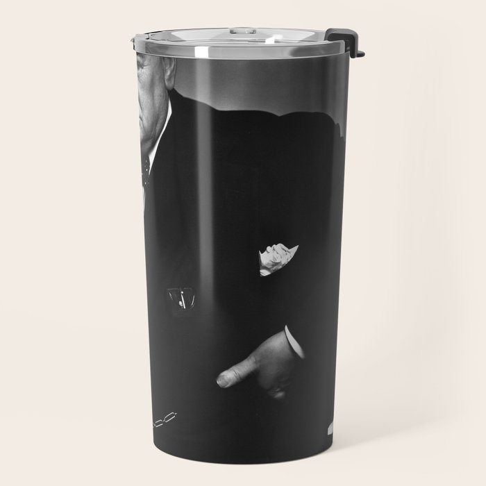 Winston Churchill Portrait Travel Mug Gallery Image 2