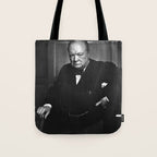 Winston Churchill Portrait Tote Bag Gallery Image 1