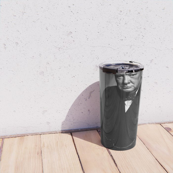 Winston Churchill Portrait Travel Mug Gallery Image 4