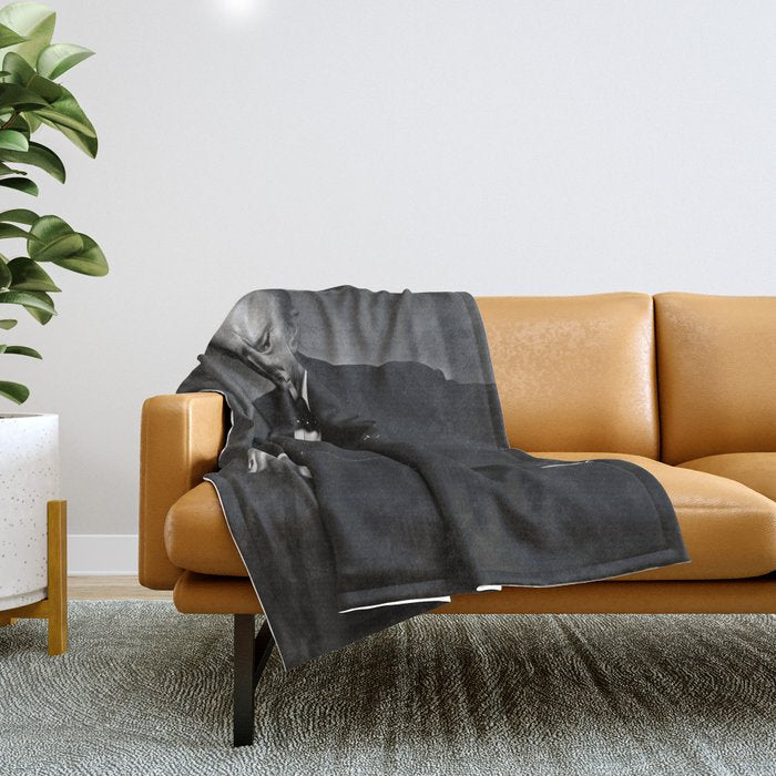Winston Churchill Portrait Throw Blanket Gallery Image 1