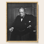 Winston Churchill Portrait Serving Tray Gallery Image 1