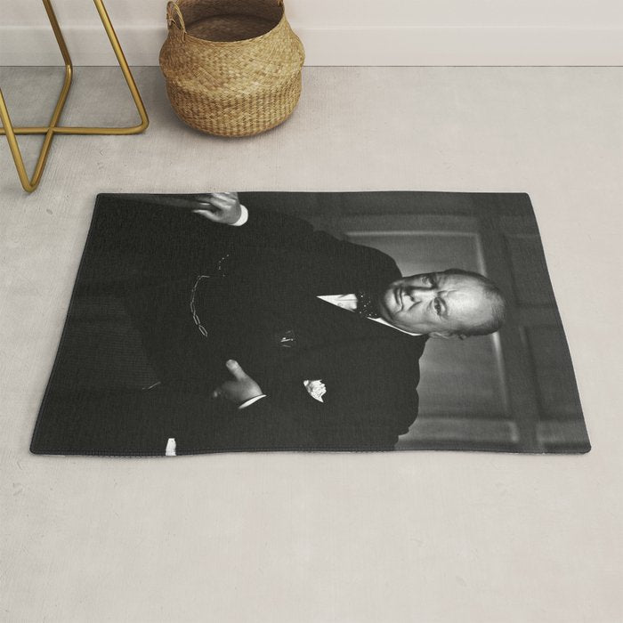 Winston Churchill Portrait Rug Gallery Image 1