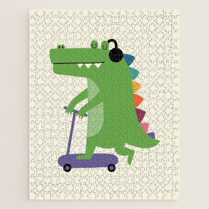 Croco Scooter Jigsaw Puzzle Gallery Image 1