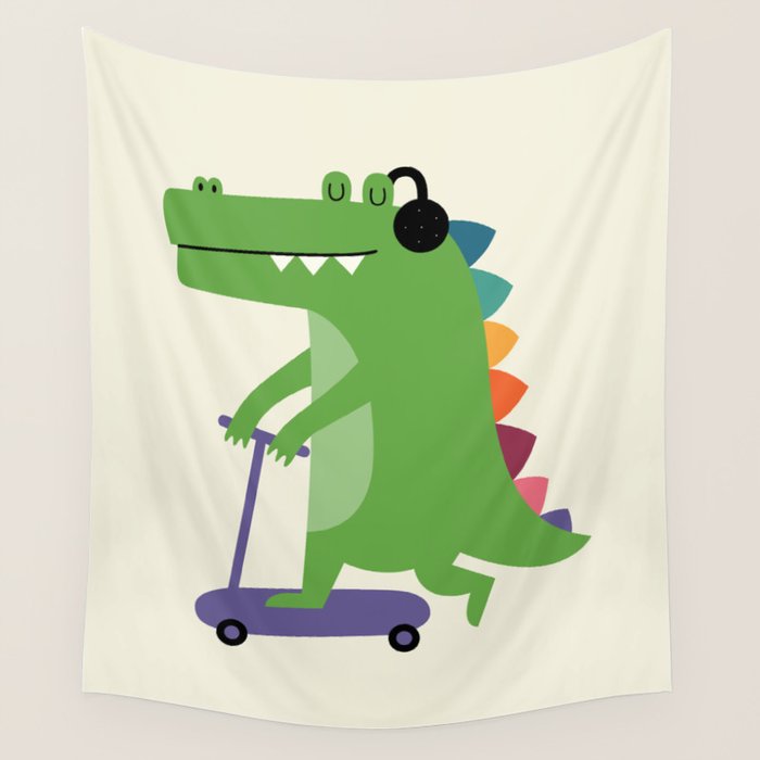 Croco Scooter Wall Tapestry Gallery Image 4