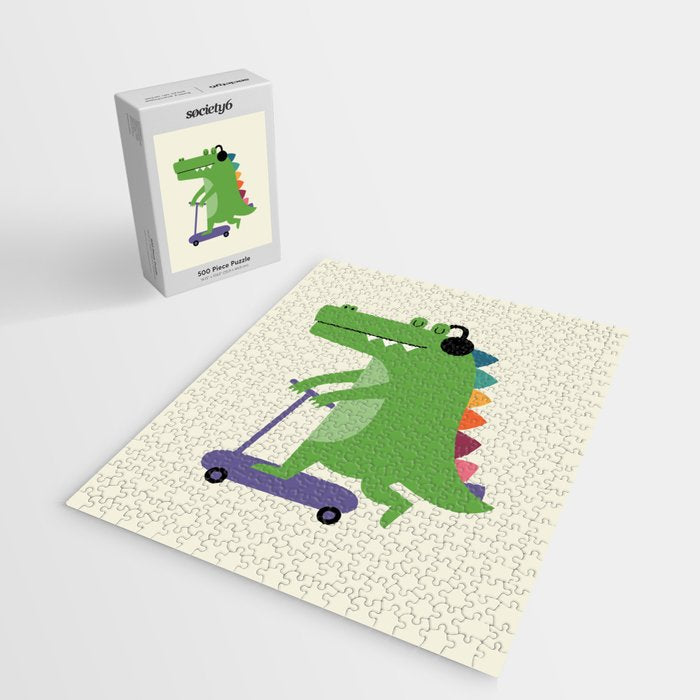 Croco Scooter Jigsaw Puzzle Gallery Image 2