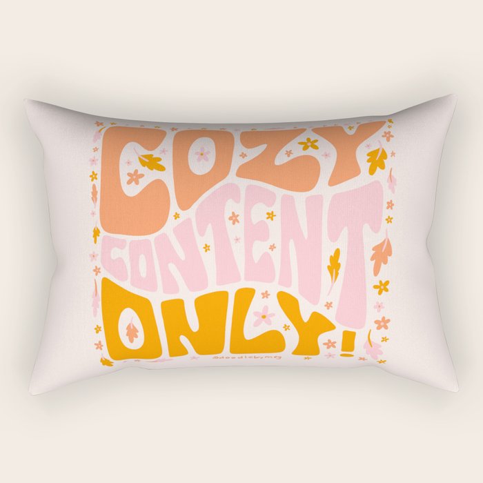 Cozy Content Only Rectangular Pillow Gallery Image 1