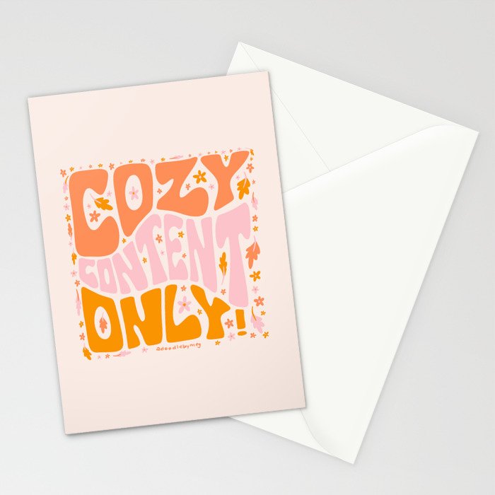 Cozy Content Only Stationery Card Gallery Image 2