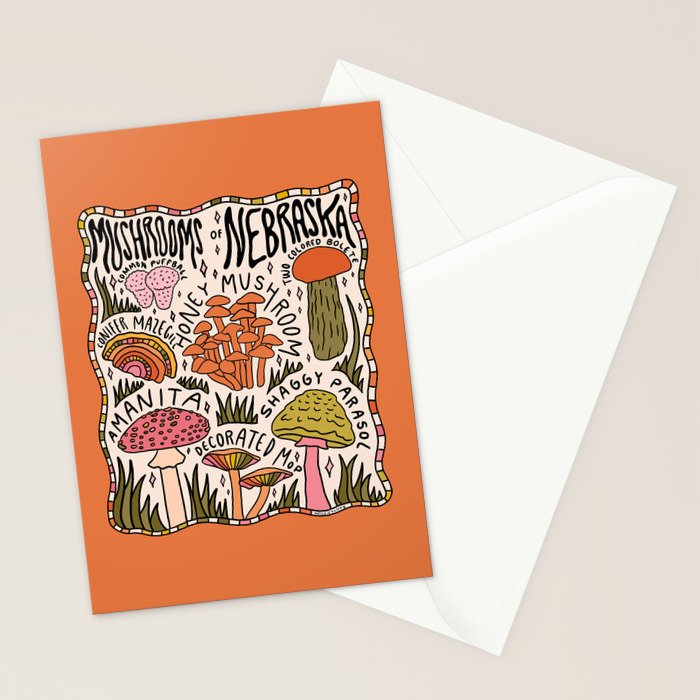 Mushrooms of Nebraska Stationery Card Gallery Image 2