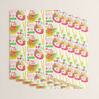 Japanese Bento Rice Lunch Box with Chopsticks & Onigiri Wrapping Paper Gallery Image 3