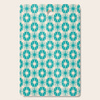 Mid Century Modern Atomic Stars Retro Checkered Starburst Pattern Turquoise Aqua Teal Cutting Board Gallery Image 1