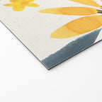 Watercolor Painting Fantasy Yellow Flower Blooming Floral Kingdom Welcome Mat Gallery Image 2
