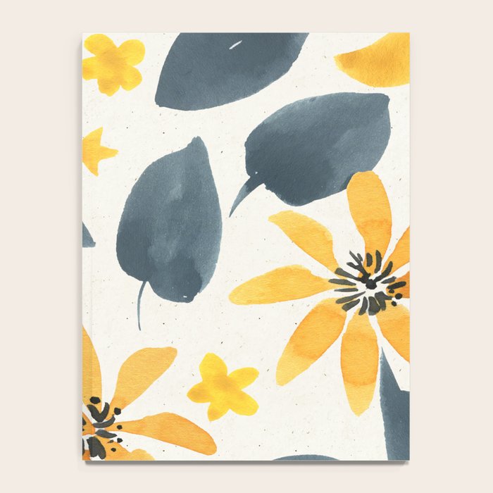 Watercolor Painting Fantasy Yellow Flower Blooming Floral Kingdom Notebook Gallery Image 4