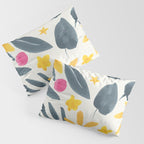 Watercolor Painting Fantasy Yellow Flower Blooming Floral Kingdom Pillow Sham Gallery Image 3
