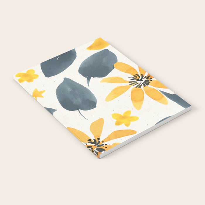 Watercolor Painting Fantasy Yellow Flower Blooming Floral Kingdom Notebook Gallery Image 2