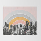 Desert rainbow Throw Blanket Gallery Image 2