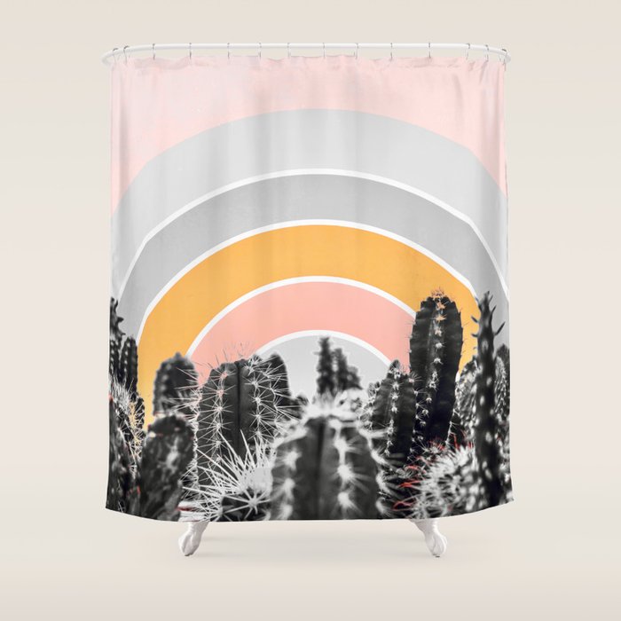 Desert rainbow Shower Curtain Gallery Image 1