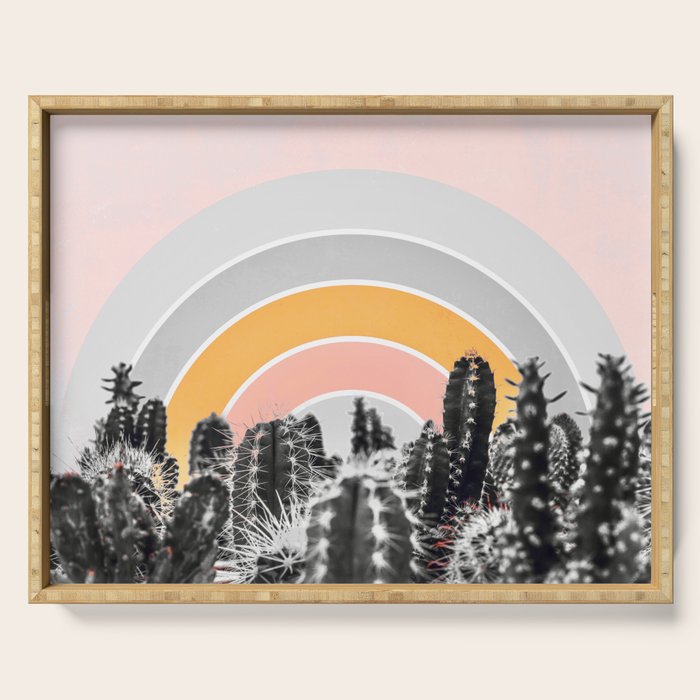 Desert rainbow Serving Tray Gallery Image 1