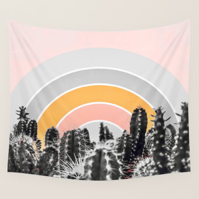 Desert rainbow Wall Tapestry Gallery Image 4