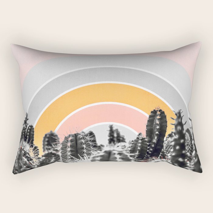 Desert rainbow Rectangular Pillow Gallery Image 2