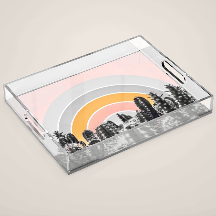 Desert rainbow Acrylic Tray Gallery Image 1