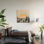 Desert rainbow Wood Wall Art Gallery Image 2