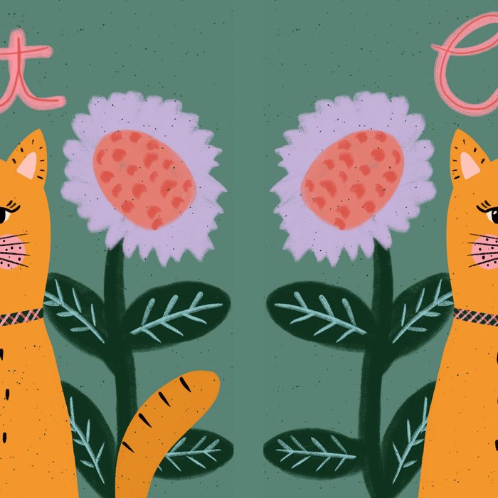 Meow - Cat Illustration Coffee Mug Gallery Image 2