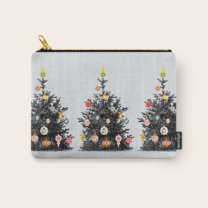 Decorated christmas tree Carry All Pouch Gallery Image 1