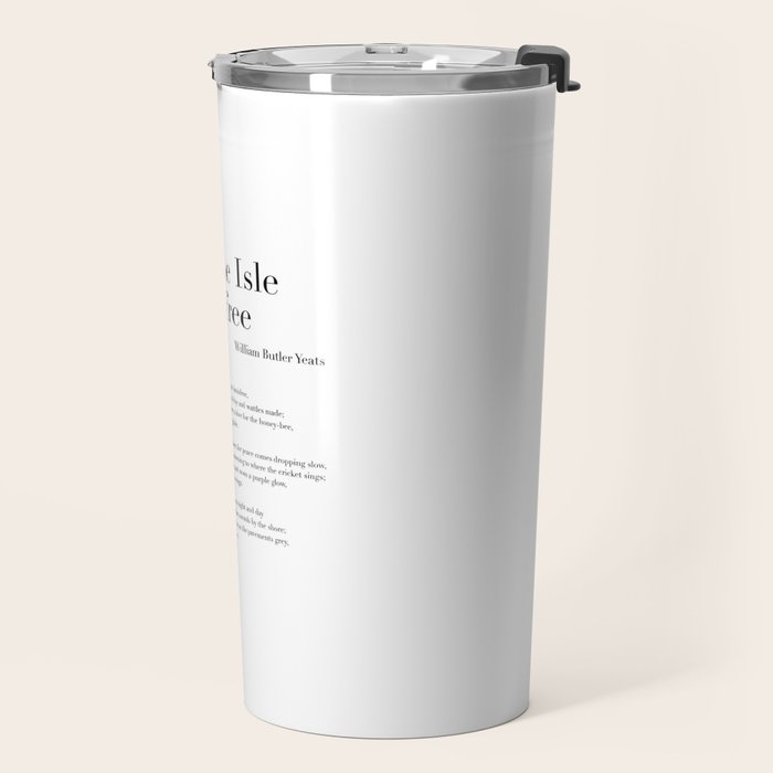 The Lake Isle of Innisfree by William Butler Yeats Travel Mug Gallery Image 2
