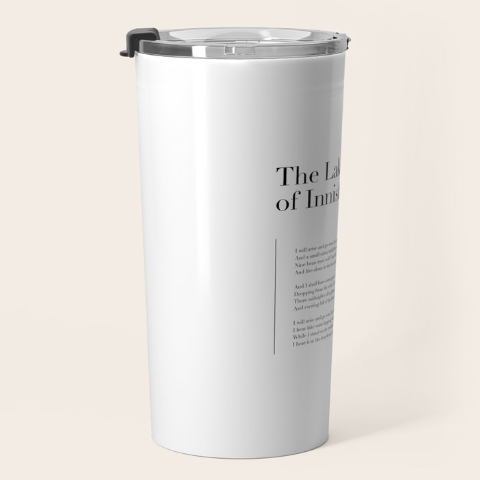 The Lake Isle of Innisfree by William Butler Yeats Travel Mug Gallery Image 3
