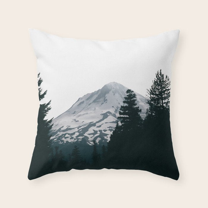 Mount Hood XV Throw Pillow Gallery Image 6